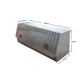 145cm Aluminium Checkerplate Tool Box UTE Trailer Storage