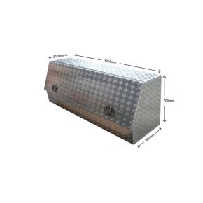 120cm Aluminium Checkerplate Tool Box UTE Trailer Storage